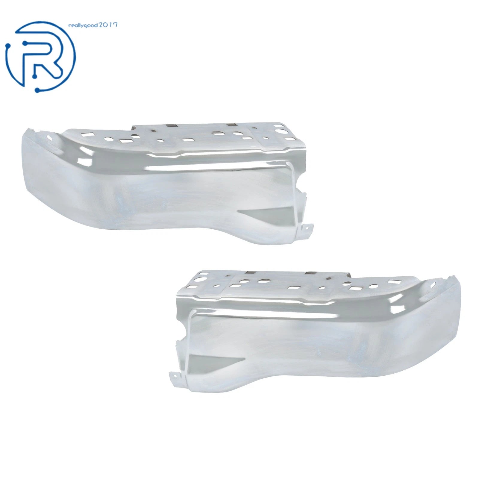 Pair of Rear Bumper Ends Chrome for Ford Ranger (2019-2023)