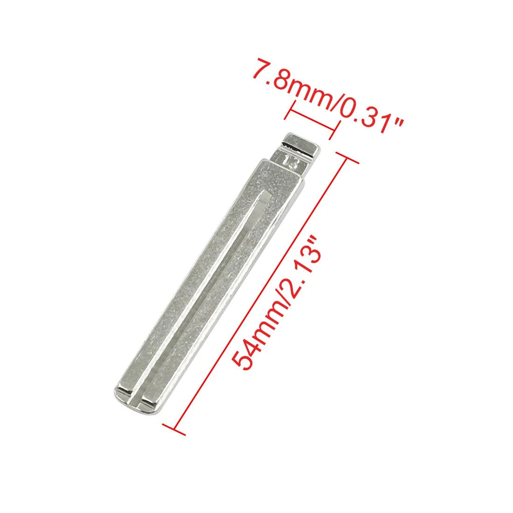5pcs Metal Uncut Key Blade for Toyota (Various Models)
