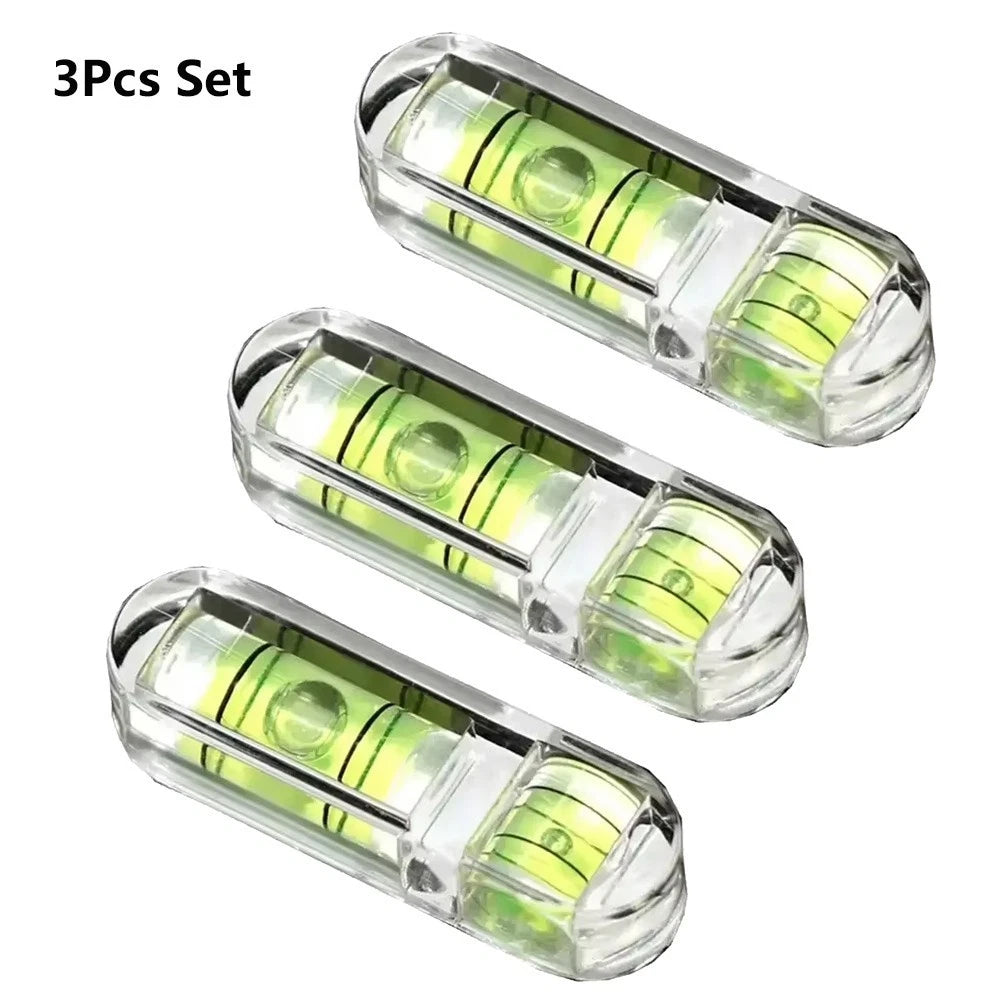 Set of 3 Green 30x9mm Bubble Vials for Spirit Levels