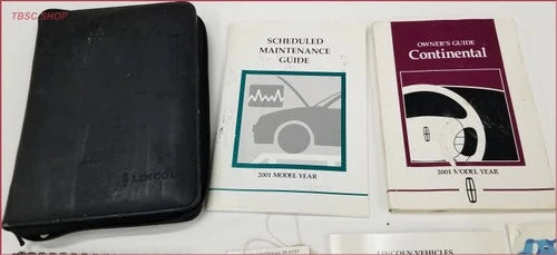 Owners Manual with Case for Lincoln Continental (2001)