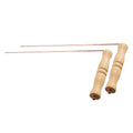 Set of 2 Wooden Handle Copper Probes for Water Locating and Paranormal Use