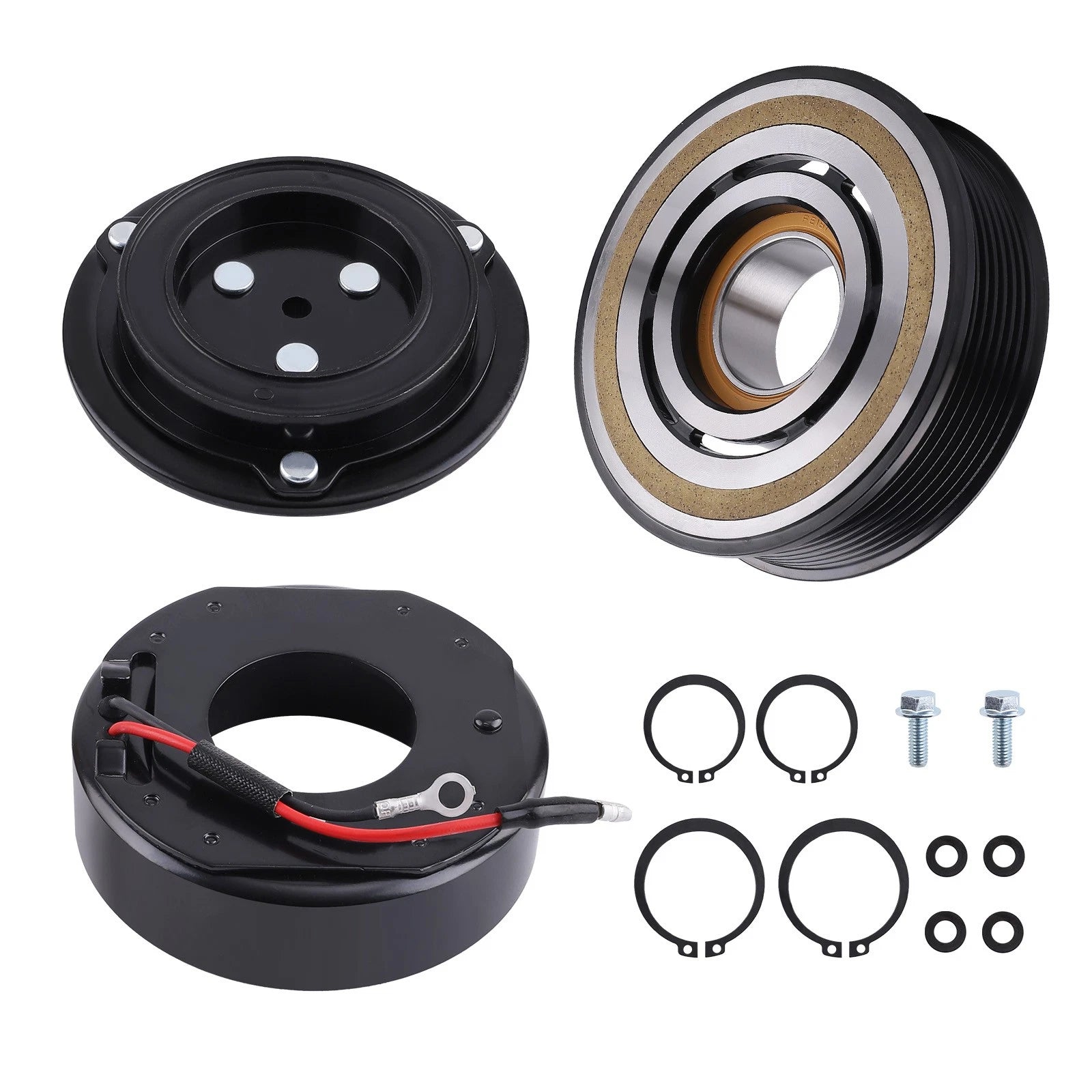 A/C AC Compressor Clutch Assembly Kit for Toyota Tacoma 2.7L (2016–2020)