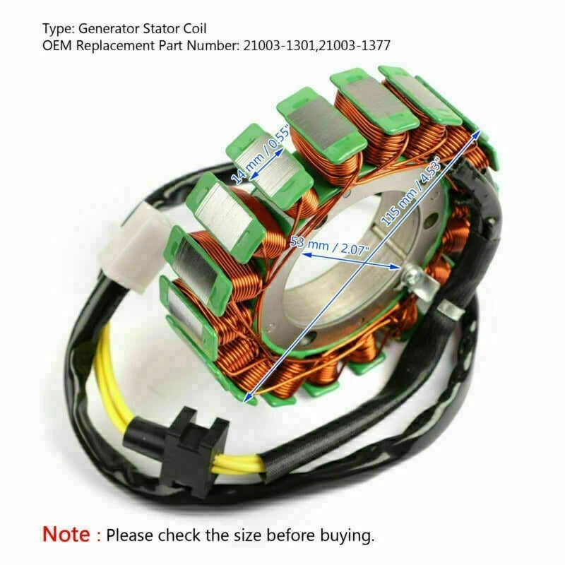 Magneto Stator Coil for Kawasaki VN1500 Classic (1996–1998) 21003-1301