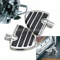 Chrome Wing Style Foot Pegs for Suzuki Boulevard M50, M90 & Honda Gold Wing GL1800 (2006-2023)