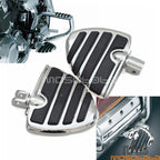 Chrome Wing Style Foot Pegs for Suzuki Boulevard M50, M90 & Honda Gold Wing GL1800 (2006-2023)