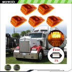 5x LED Side Marker Lights for Dodge (Amber/Red)