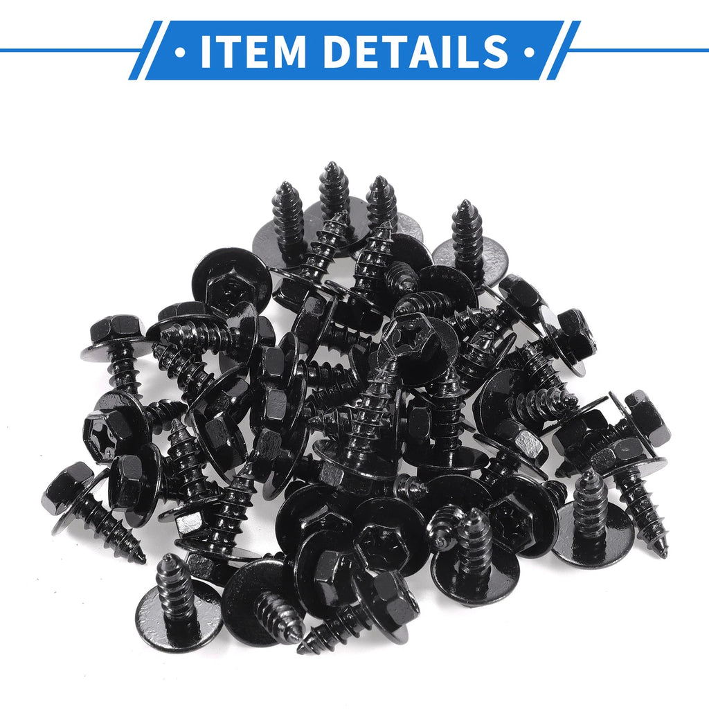50 Pcs Fender Liner Splash Shield Bumper Cover Screw for Scion XD (2008–2014)