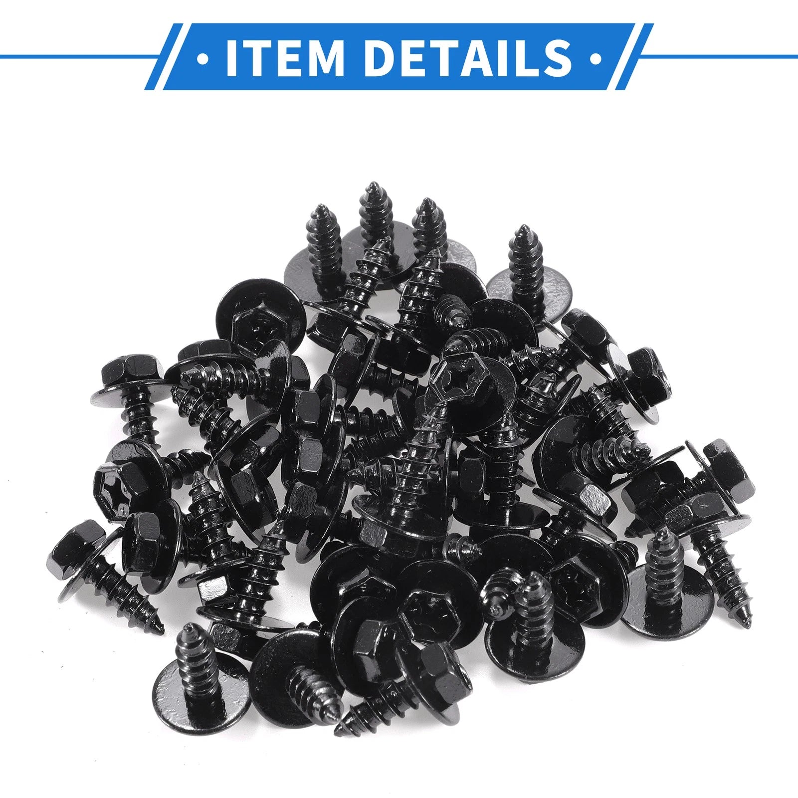 50 Pcs Fender Liner Splash Shield Bumper Cover Screw for Scion XD (2008–2014)
