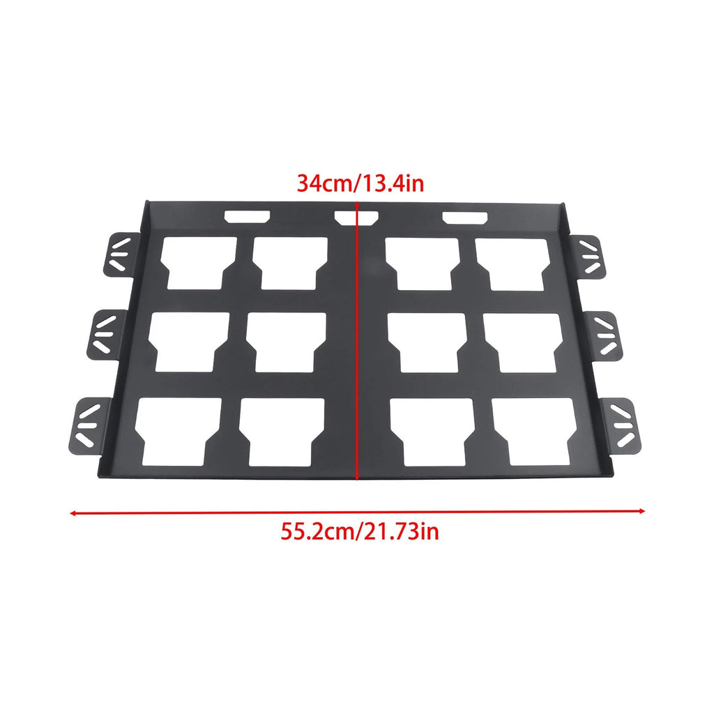 Set of 2 All-Steel Toolbox Fixed Racks for Universal Use (100lbs Capacity)
