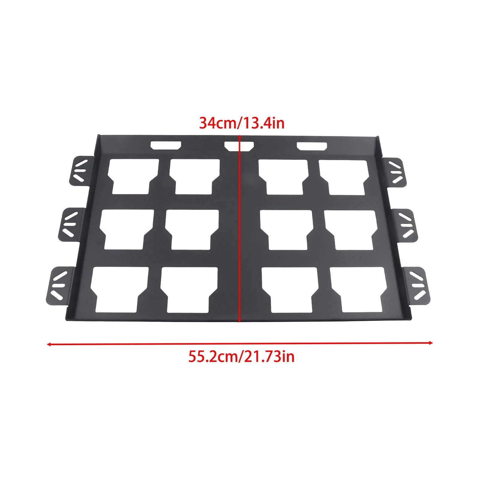 Set of 2 All-Steel Toolbox Fixed Racks for Universal Use (100lbs Capacity)