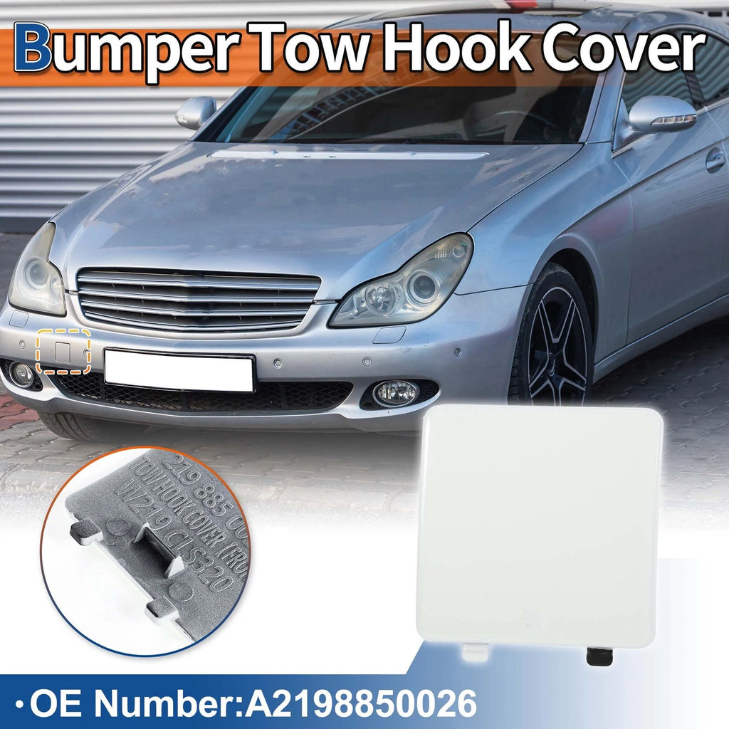 Tow Hook Cover for Mercedes-Benz (A2198850026) (2010–2015) White