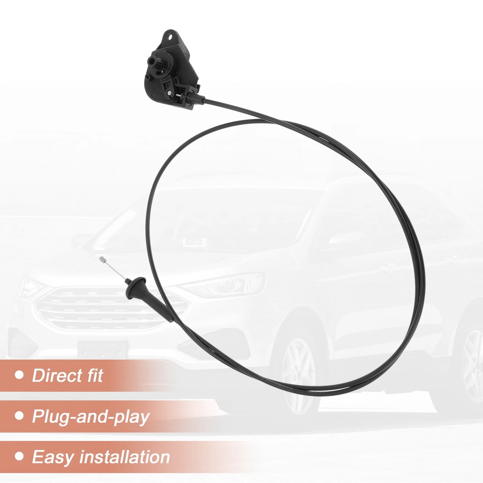 Front Hood Release Cable for Ford Edge Lincoln MKX Nautilus (2015–2024) FT4Z16916B