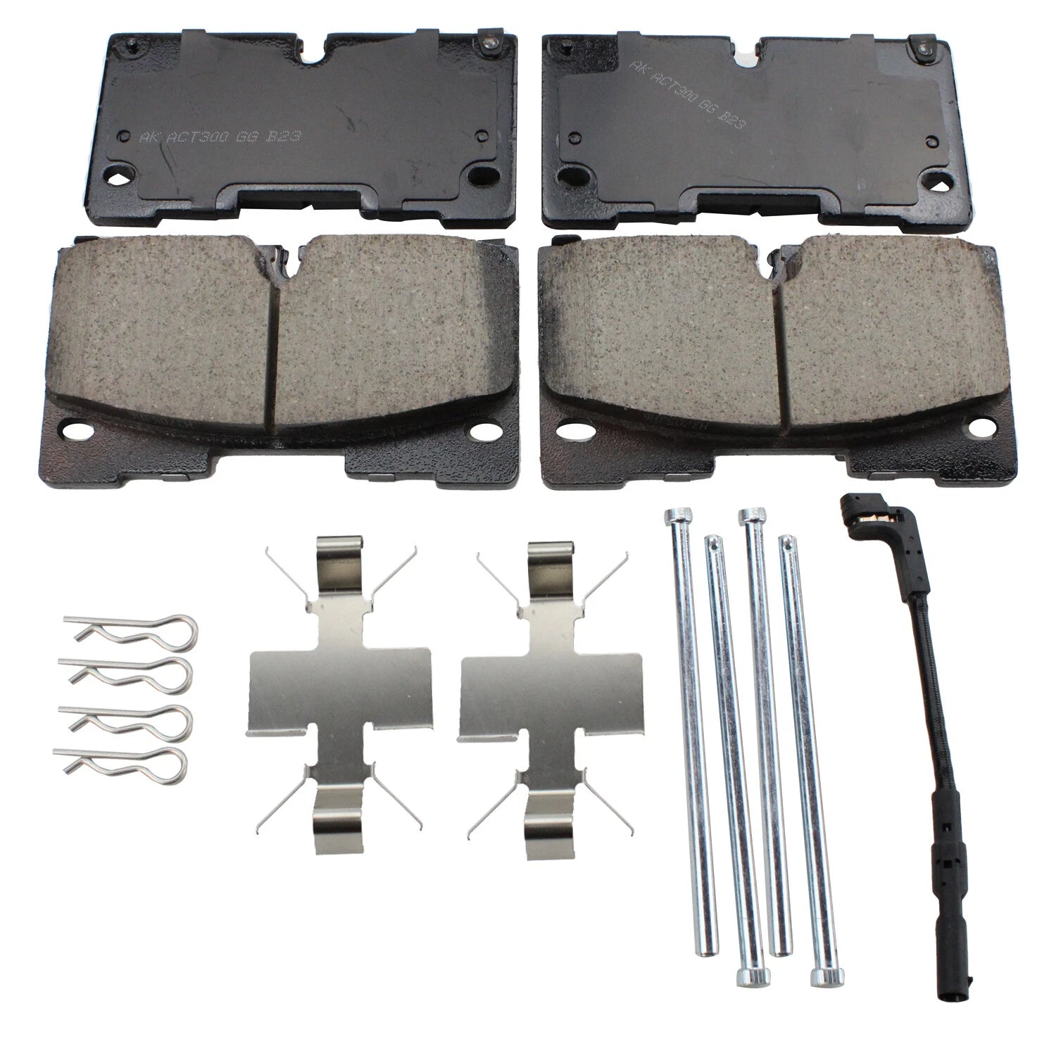 Akebono ProACT Front Ceramic Brake Pads with Sensors for Cadillac Chevrolet GMC