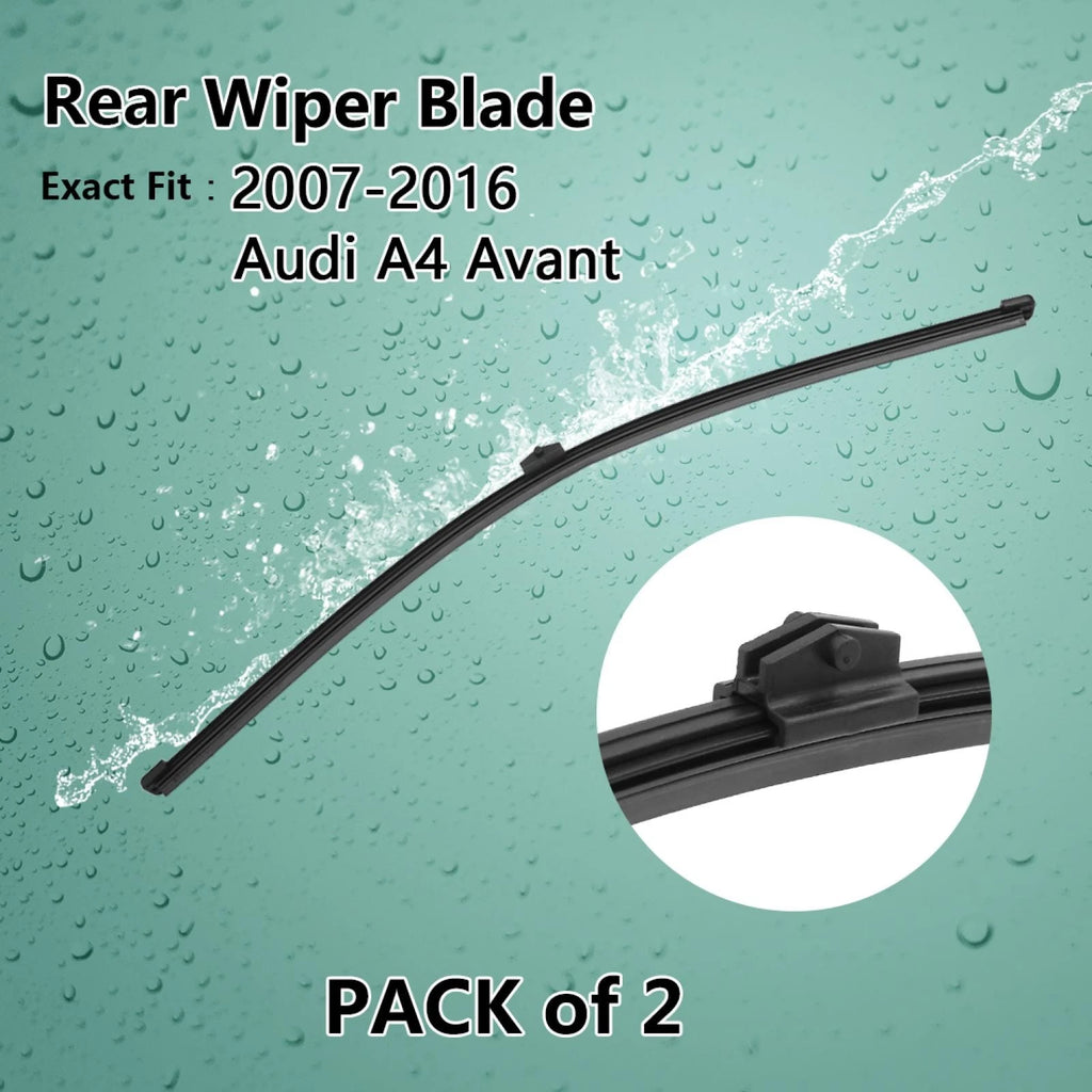 Set of 2 400mm 16" Rear Windshield Wiper Blades for Audi A4 Avant (2007–2016)