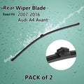 Set of 2 400mm 16" Rear Windshield Wiper Blades for Audi A4 Avant (2007–2016)