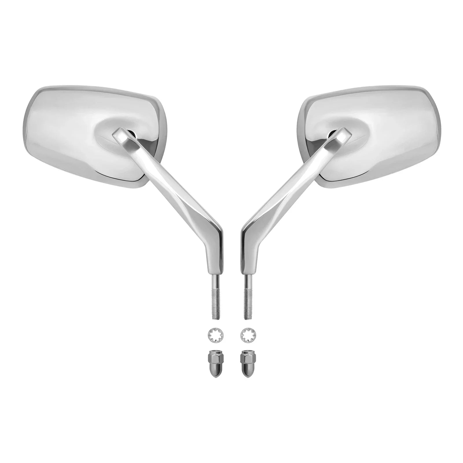 Chrome Rear View Mirrors for Harley Touring Street Road Glide 1982-2024