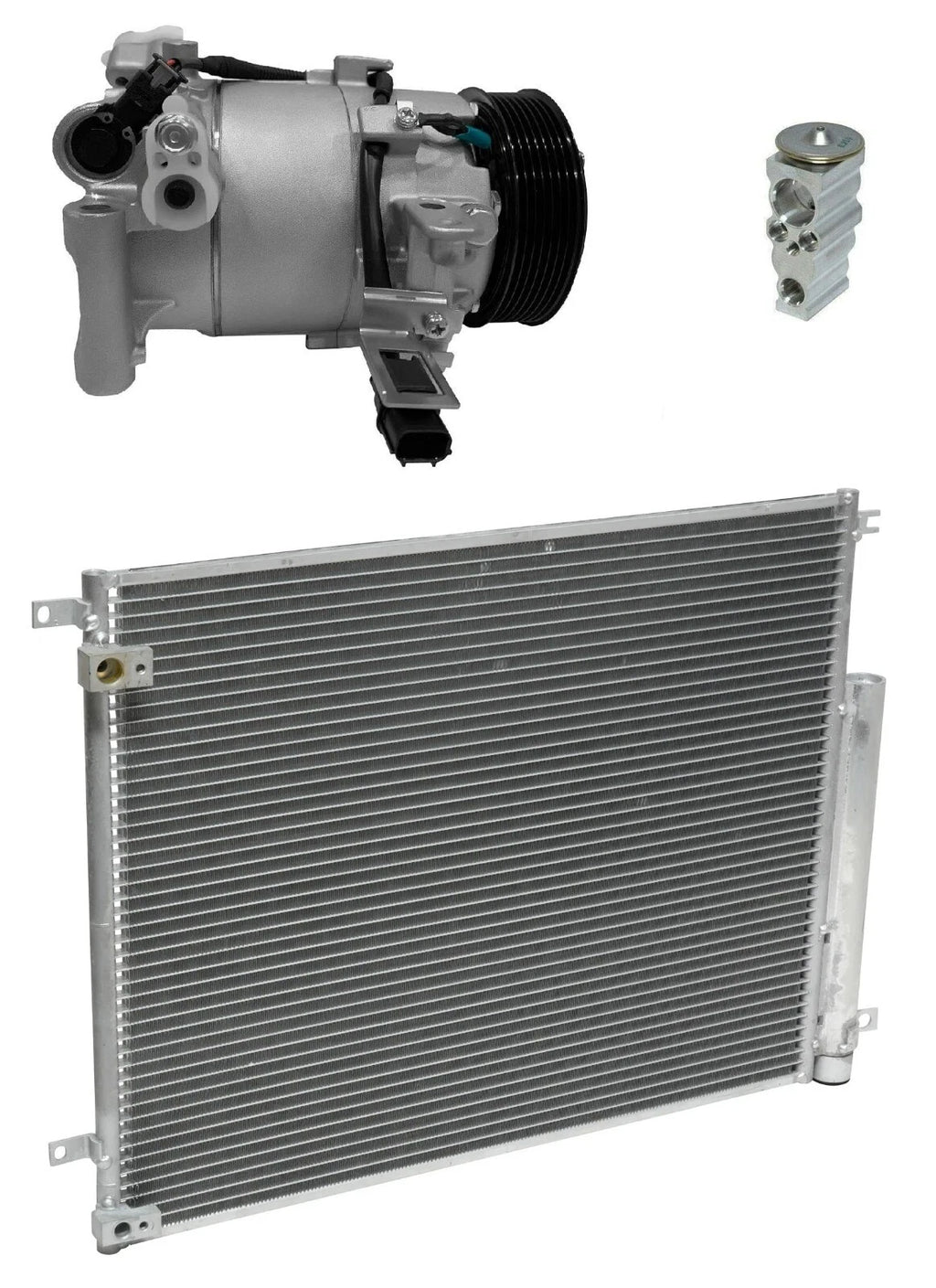 AC Compressor Kit With Condenser Replacement for Honda Civic 2.0L (2019–2019)