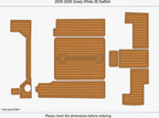 EVA Pads Flooring Mat for Grady White 28 Sailfish (2005)