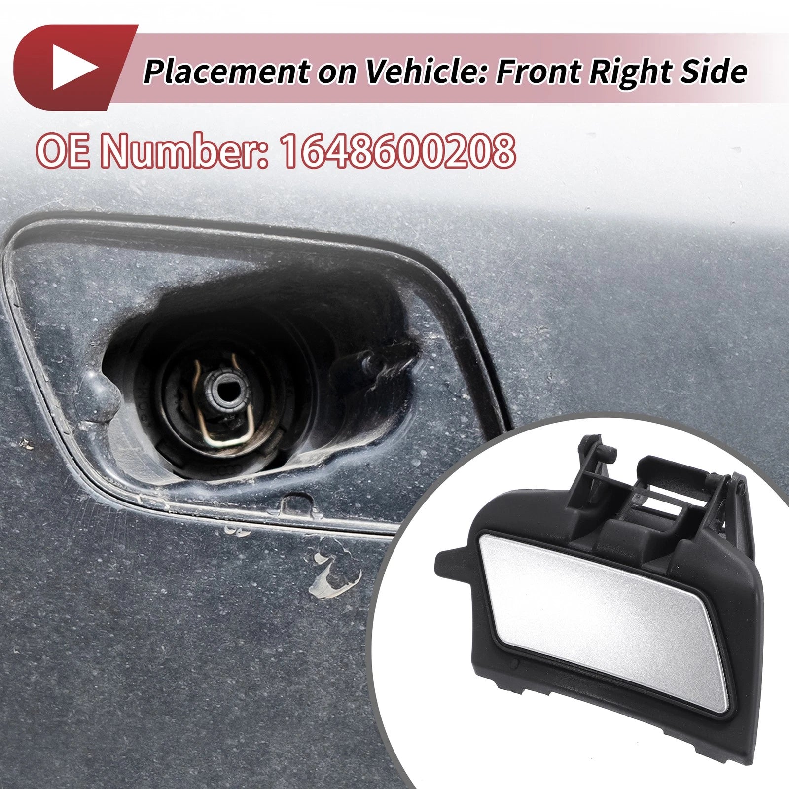 Front Right Washer Nozzle Cover Cap No. 1648600208 for Mercedes-Benz ML320 (2007–2008)