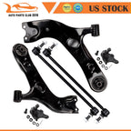 Set of 6 Front Lower Control Arms and Ball Joints for Toyota RAV4 (2006–2018)