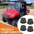 Set of 4 Wheel Center Caps for Honda Big Red MUV700 (2009–2013) 44732-HL1-A00