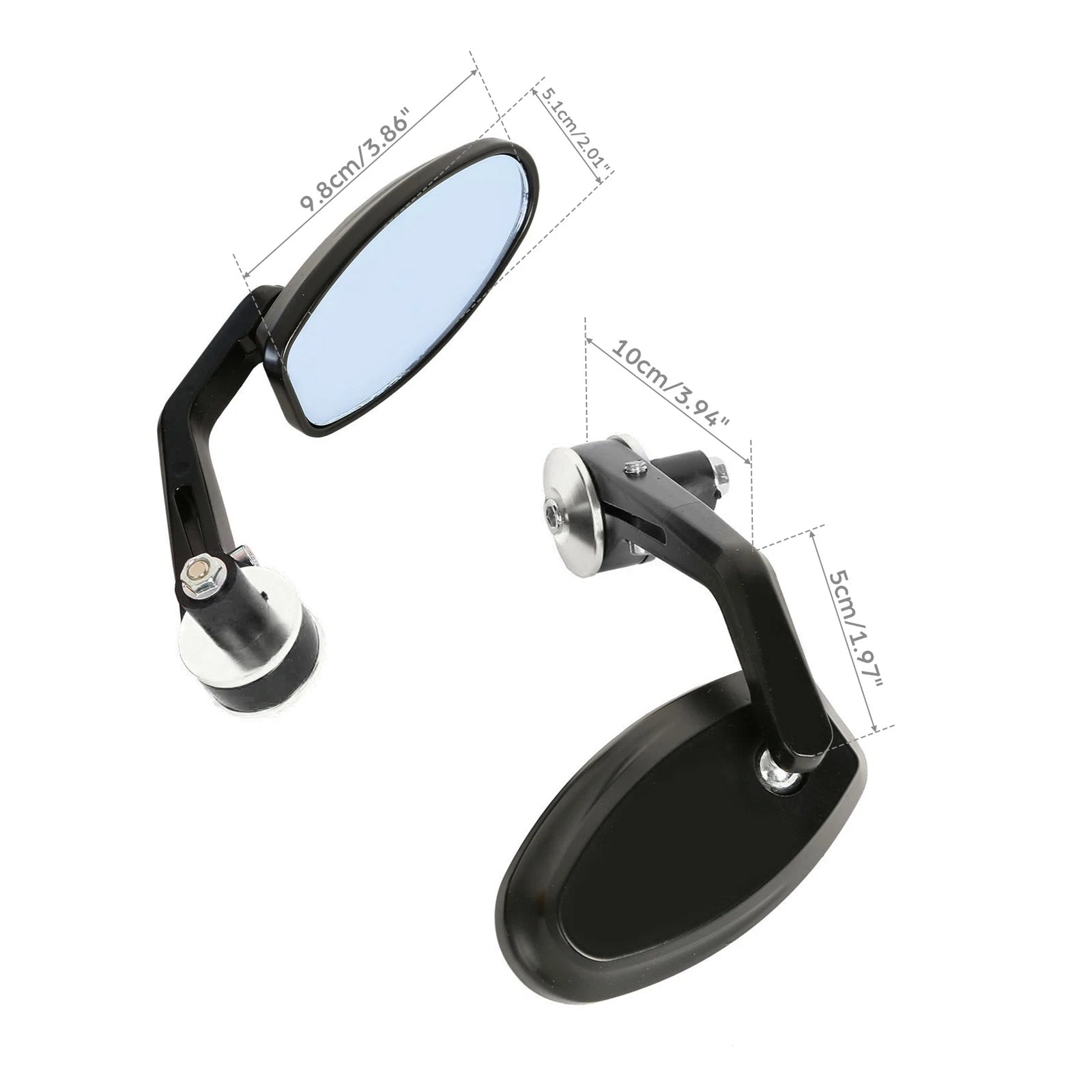Bar End Mirrors for Honda Street Bike (Fit 7/8" Handlebar)