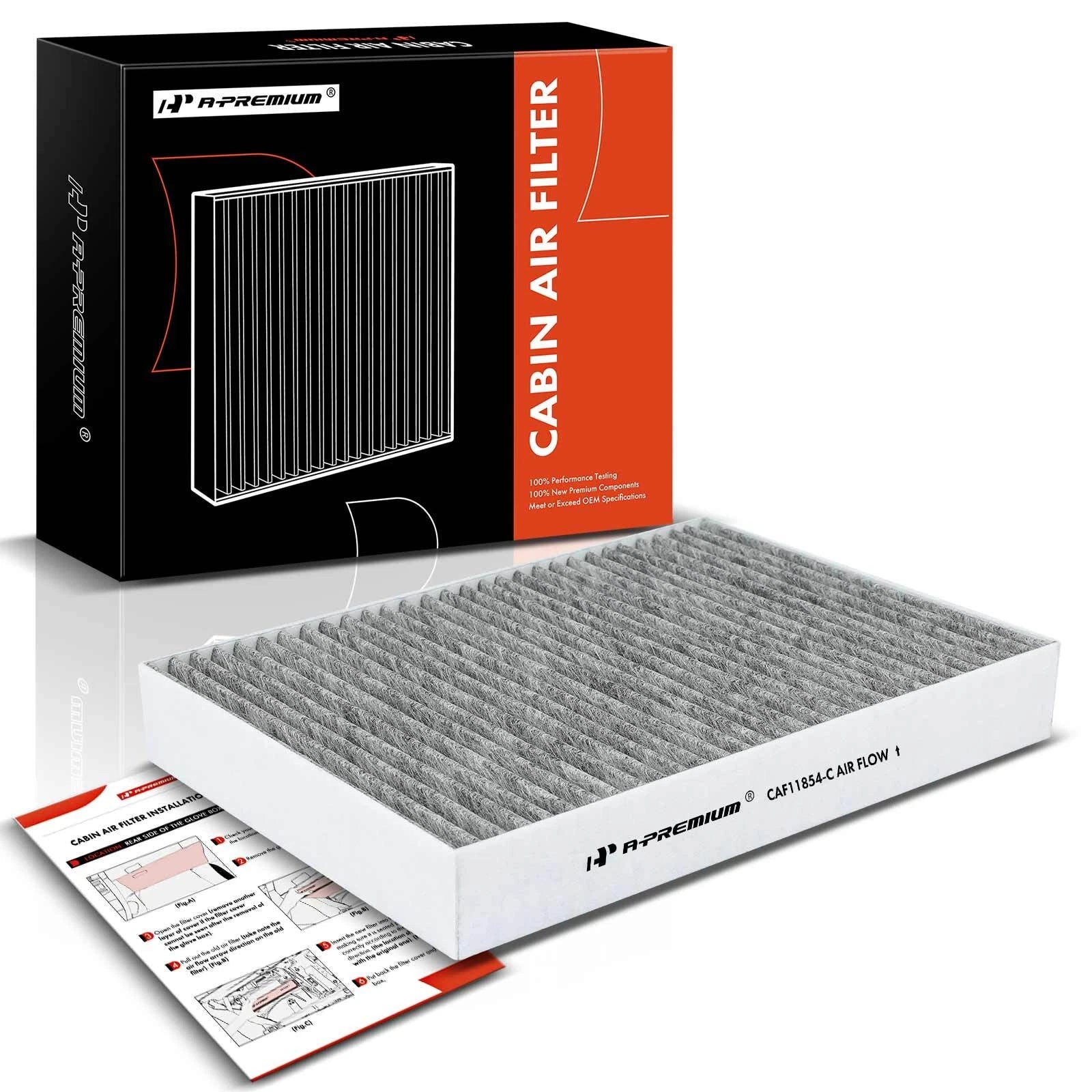 Activated Carbon Cabin Air Filter for Nissan Rogue/Rogue Sport (2014–2020)