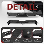 Rear Step Bumper Assembly for Ford F-150 (2006–2008) with Sensor Holes