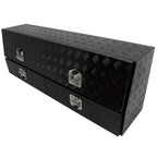 Set of 2 Aluminum Storage Tool Boxes for Truck