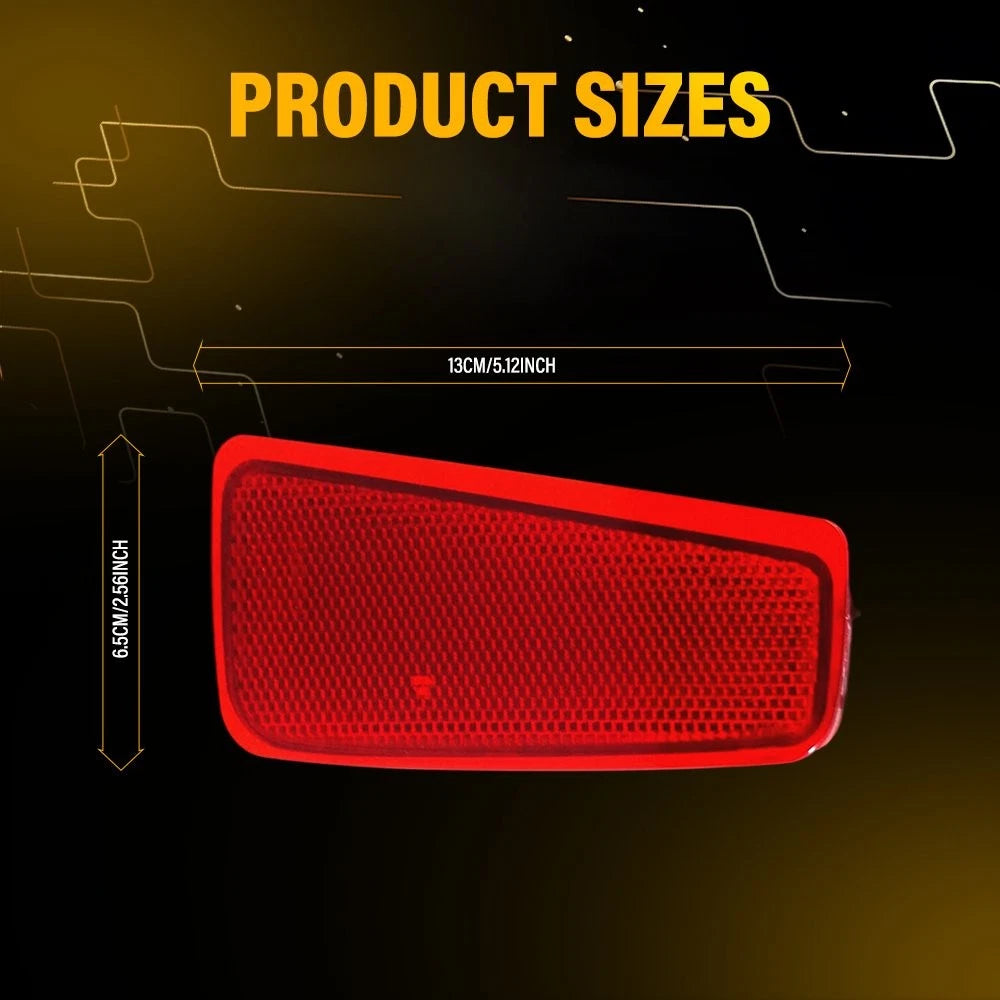 Set of 2 Rear Bumper Reflectors Red LED for Subaru Outback (2015–2020)