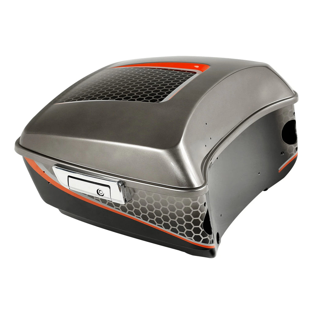 King Trunk for Harley Touring (2014–Present) Black Honeycomb Fade