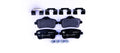 Set of 4 Rear Disc Brake Pads for Mercedes-Benz GLS63 AMG (2017–2023)