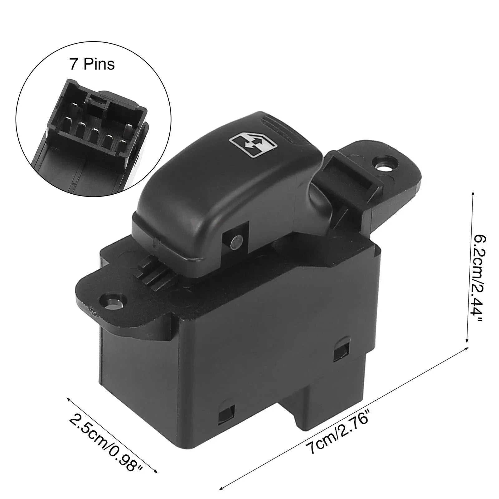 Power Window Switch Front Passenger Side for Hyundai Santa Fe (2001-2006)