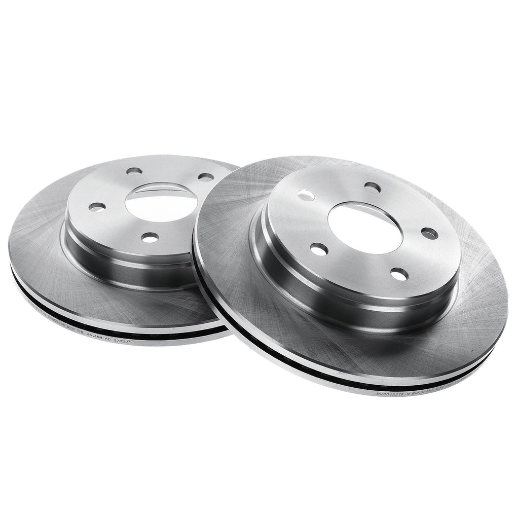 Set of 4 Disc Brake Rotors & Ceramic Pads for Chevy Cruze (2011–2019)