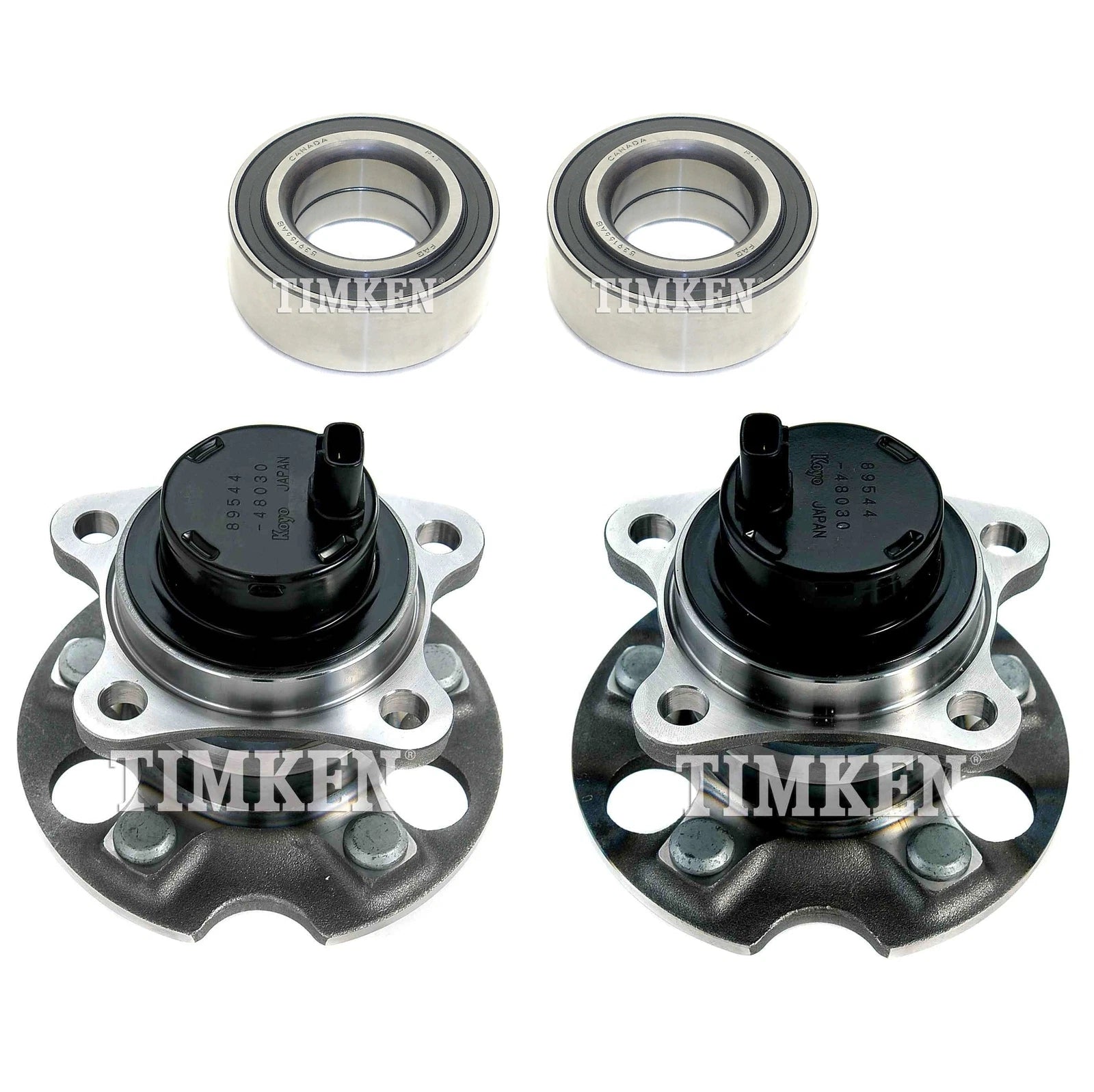 Timken Wheel Bearings & Hubs Kit for Lexus RX350 AWD (2007–2008)