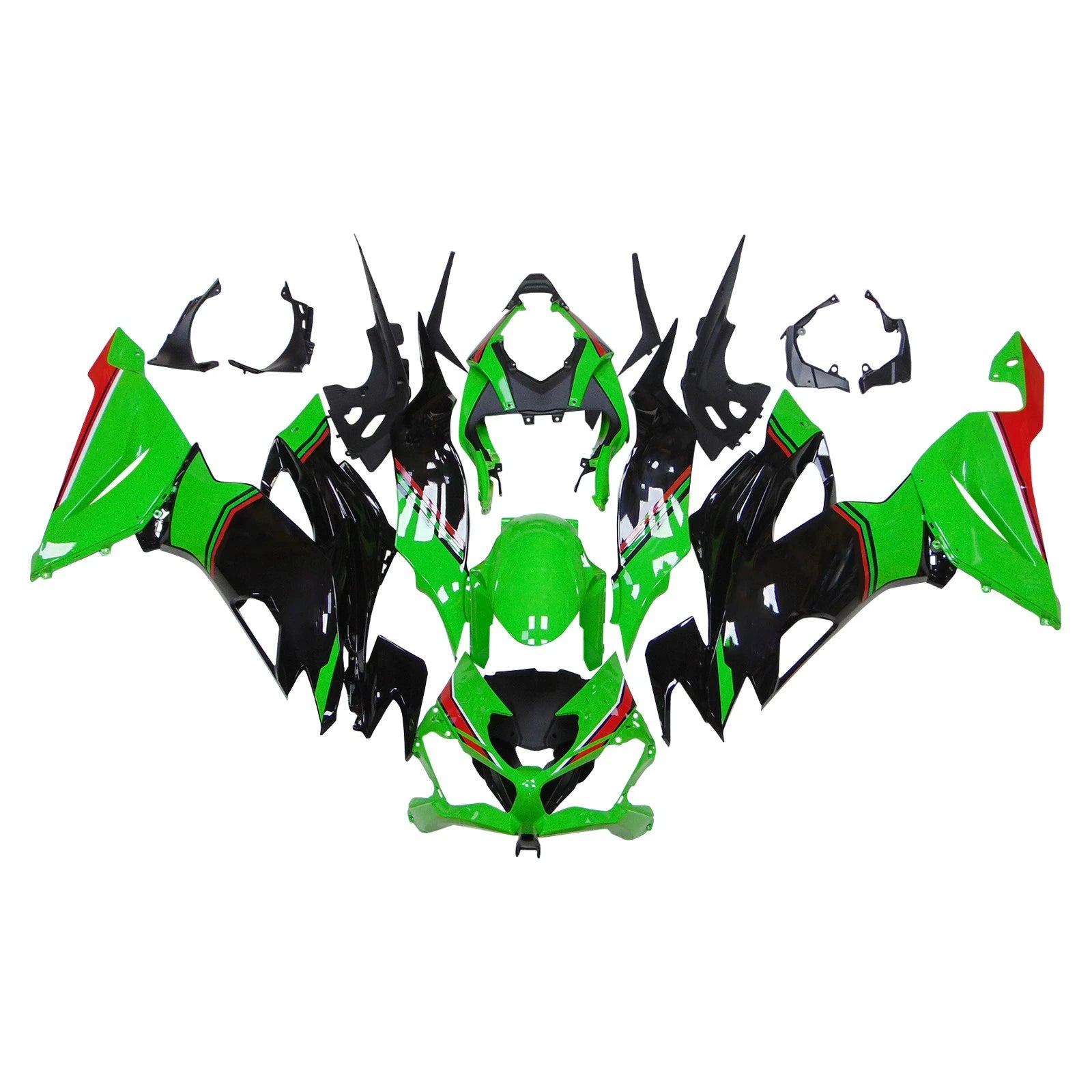 Injection Fairing Kit for Kawasaki ZX6R (2019–2023) - ABS, Green