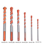 6pcs Carbide Drill Bits Set for Tiles Glass Drywall Brick Wood Metal