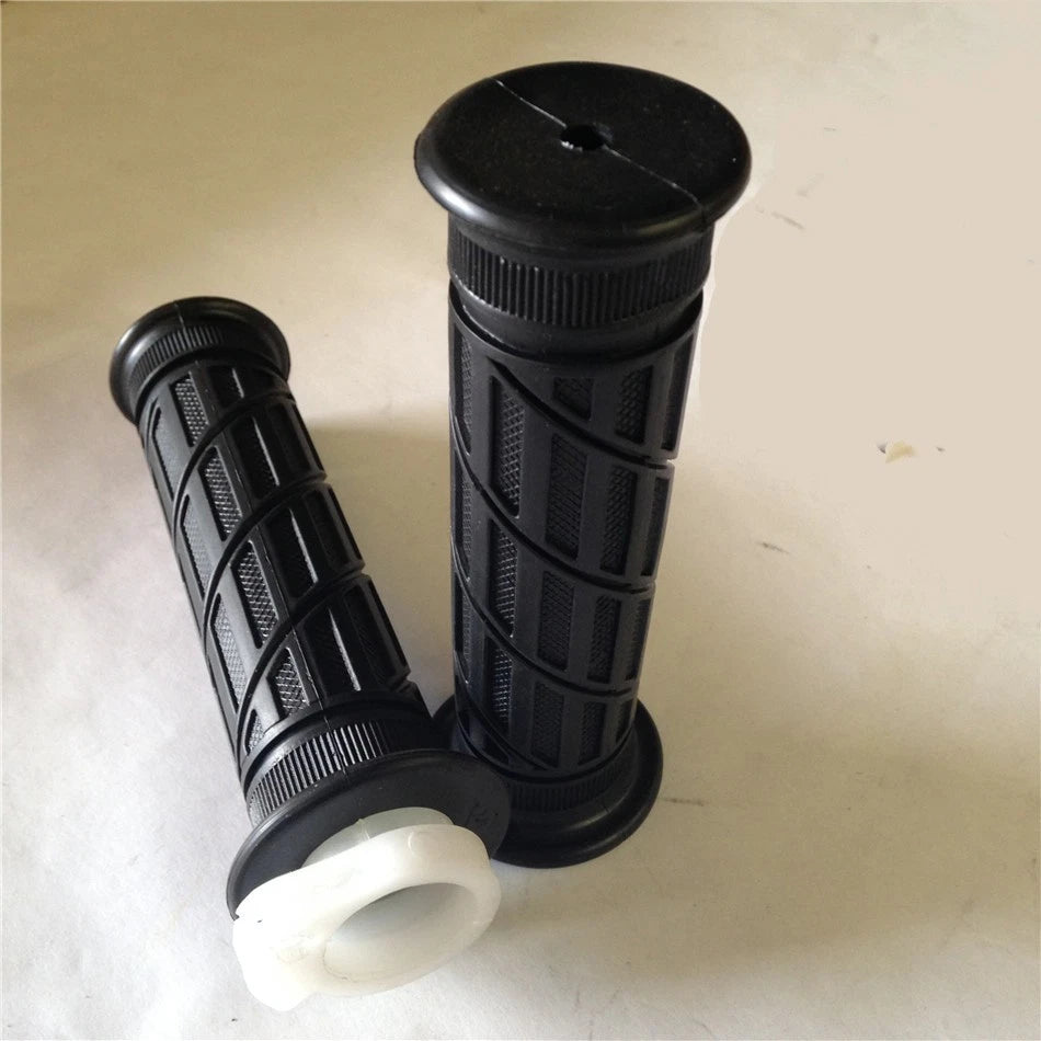 7/8" Black Rubber Spiral Hand Grips for Kawasaki Ninja 250 500 ZX6 (2008–2012)