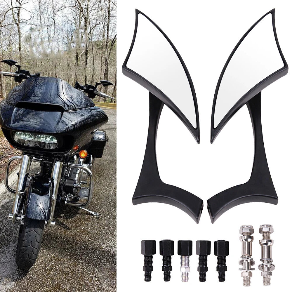 Motorcycle Blade Side Mirror for Harley Touring Street Glide Road Glide (2014–2023)