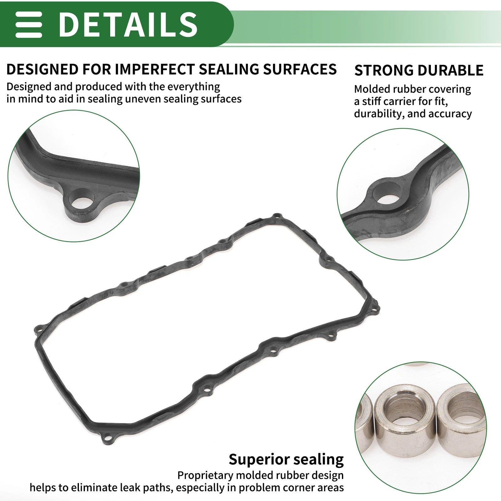Set of 1 Oil Pan Gasket for Audi Q7 (2011–2015) No.0C8321371