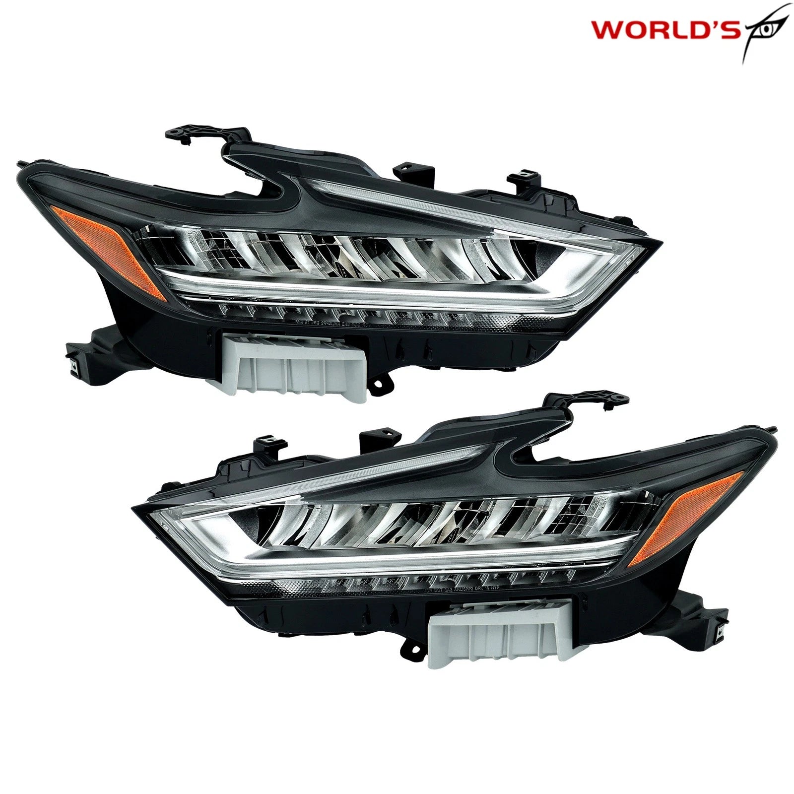 LED Headlights for Nissan Maxima (2019–2021) Chrome Housing Pair