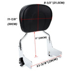 Detachable Backrest Sissy Bar for Harley Touring Street Glide Road King (1997–2008)