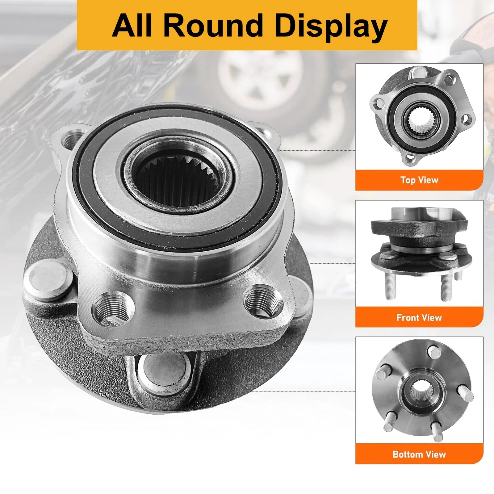 2X Front Wheel Hub & Bearing Assembly 513303 for Subaru Forester (2009–2014)