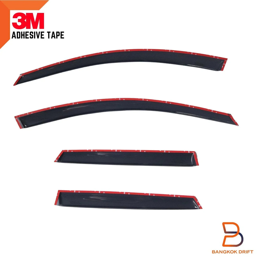 Weather Shield Window Visor Rain Guard for Mazda 3 Hatchback (2008-2013)
