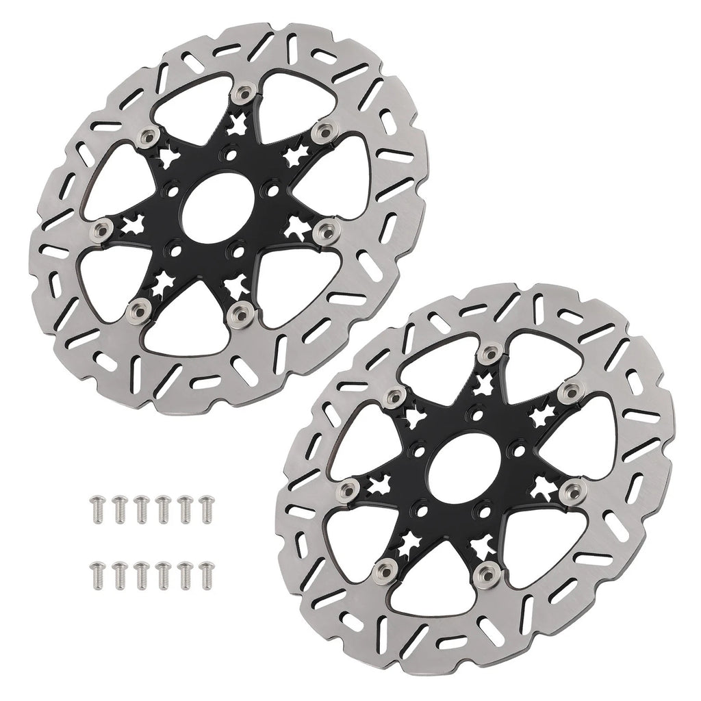 2pcs Front Brake Disc Rotor for Harley Davidson Softail Dyna Sportster (2014–2024)