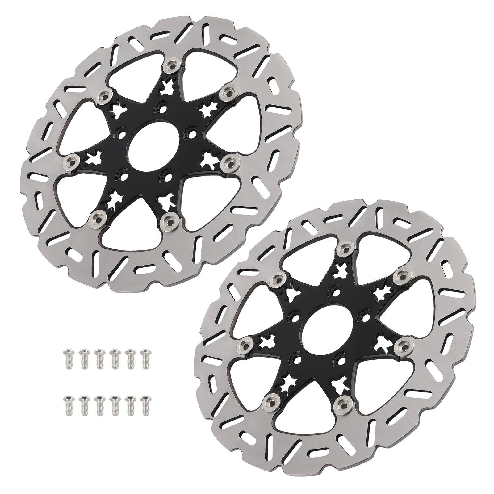 2pcs Front Brake Disc Rotor for Harley Davidson Softail Dyna Sportster (2014–2024)