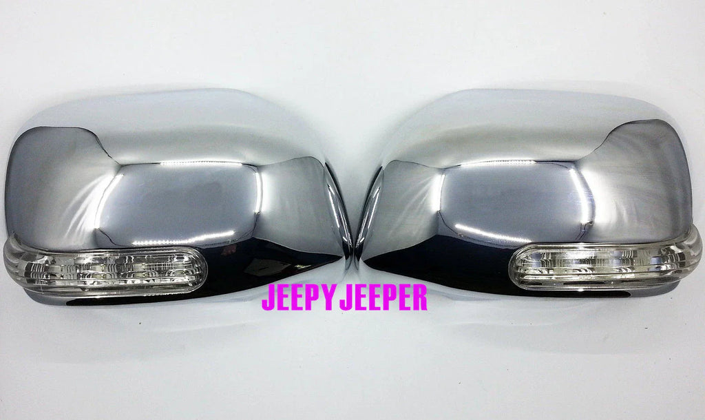 Chrome Mirror Cover LED for Toyota Hilux Fortuner Innova MK6 MK7 Vigo (05-14)