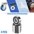 Set of 4 Deep Groove Ball Bearings 1620-2RS for Auto (11.11x34.93x11.11mm)