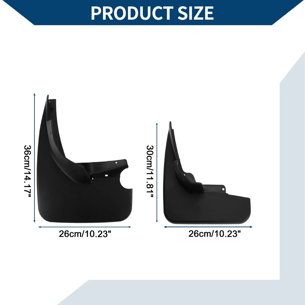 Set of 2 Mud Flaps Splash Guards for Mercedes-Benz ML350/300 (2007–2011)
