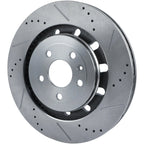 Front Drilled Slotted Brake Rotors for Ford Flex (2013–2016), Lincoln MKS MKT